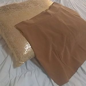 Vintage Brown Suede Skirt